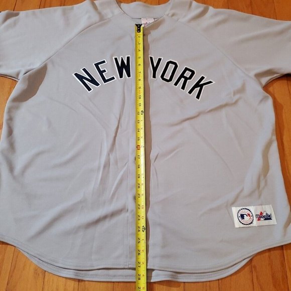 Vtg Derek Jeter Away Jersey New York Yankees Authentic Majestic Men Size XXL USA - Picture 6 of 13